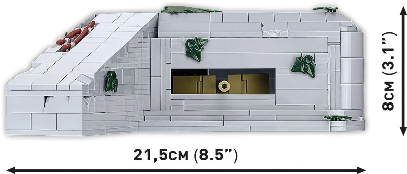 COBI 3136 German Bunker Regelbau 667 Maße