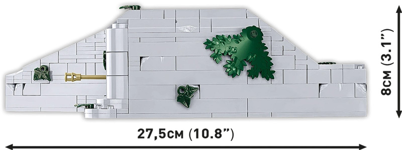 COBI 3136 German Bunker Regelbau 667 Maße
