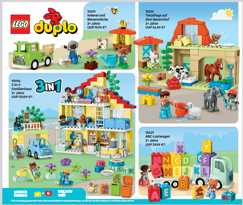 LEGo Duplo Katalog 2025 aktuelles Sortiment