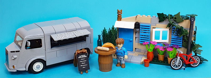 COBI 24633 Citroën Type H La Petite Boulangerie gebaut gesamt