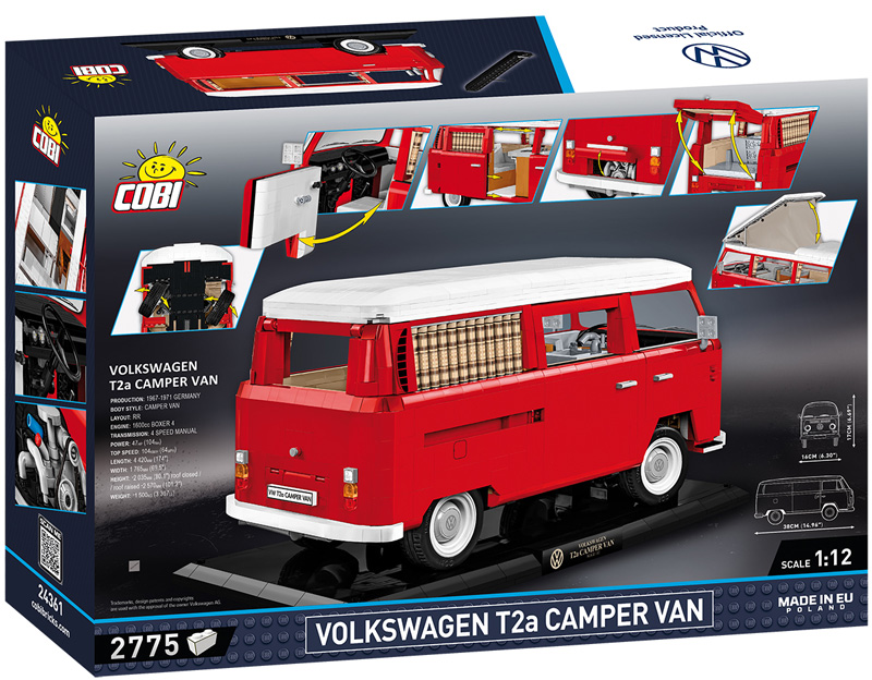 COBI 24361 Volkswagen T2a Camper Van Executive Edition Box