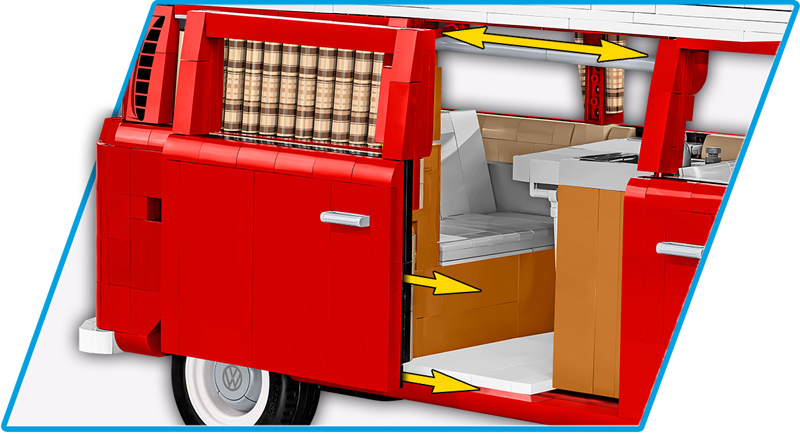 COBI 24361 Volkswagen T2a Camper Van Executive Edition Details