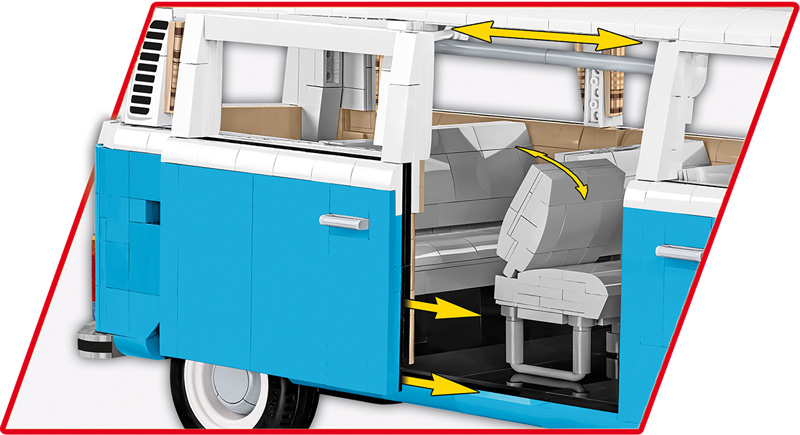 COBI 24362 Volkswagen T2bBus Detail