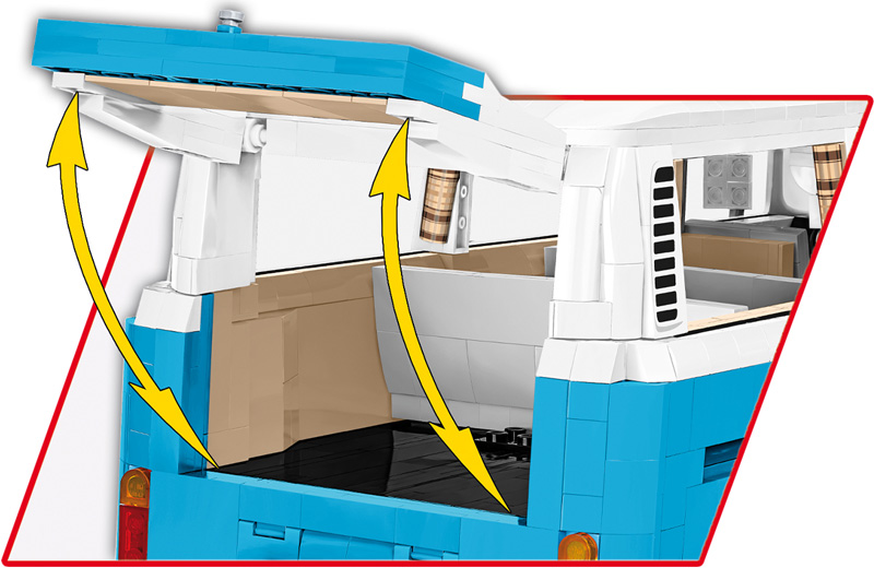 COBI 24362 Volkswagen T2bBus Detail