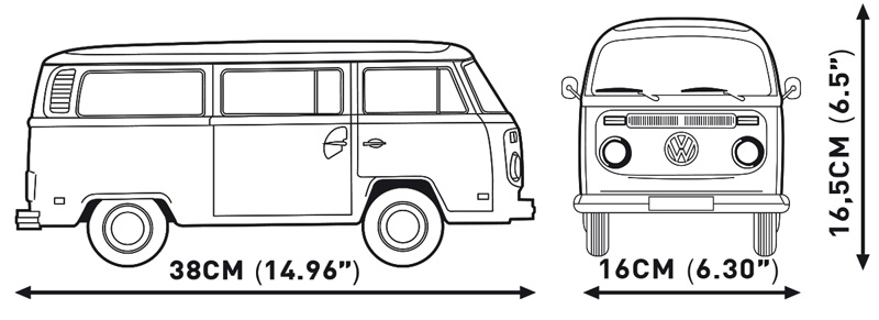 COBI 24362 Volkswagen T2bBus Detail