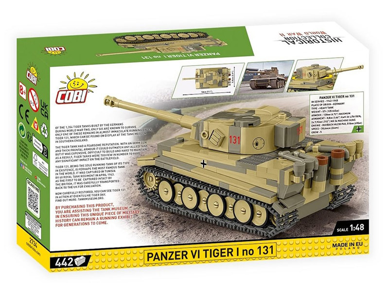 COBI 2734 Panzer VI Tiger I no 131
