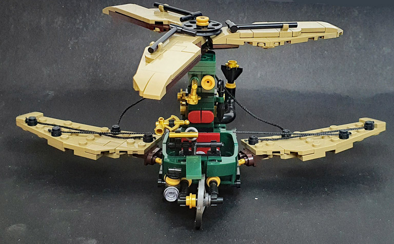Bluebrixx Steampunk Helidroschke gebaut