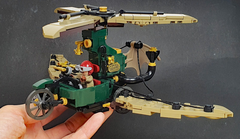 Bluebrixx Steampunk Helidroschke gebaut