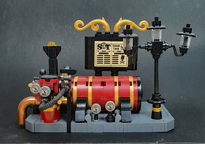 Bluebrixx Steampunk Helidroschke gebaut