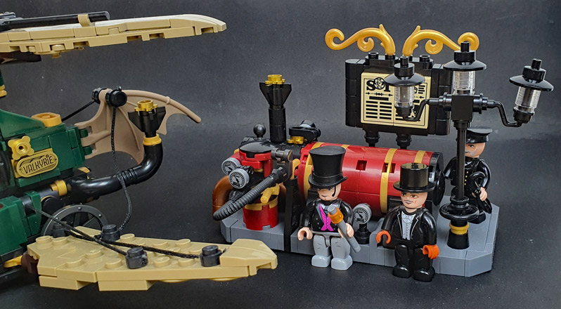 Bluebrixx Steampunk Helidroschke gebaut