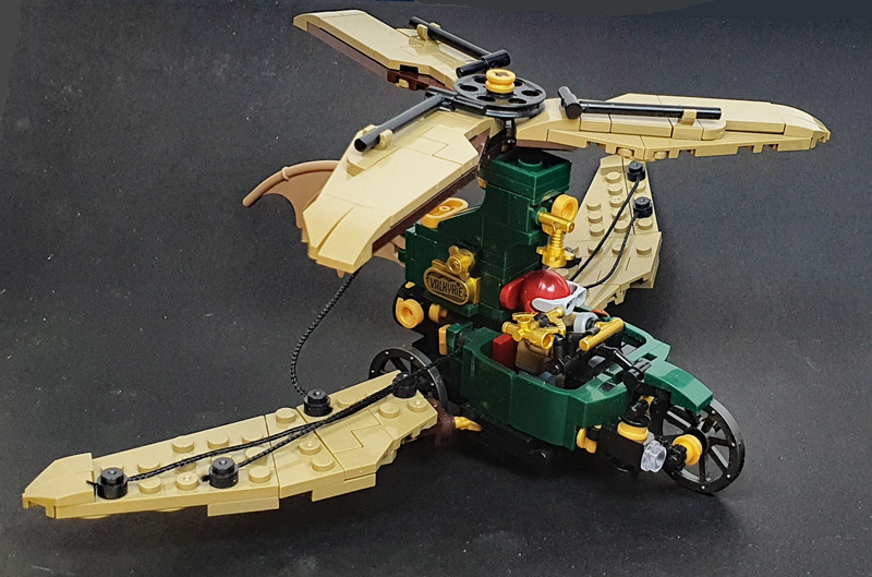 Bluebrixx Steampunk Helidroschke gebaut