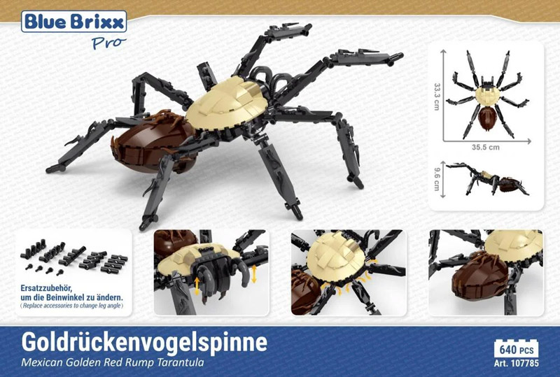 BlueBrixx Goldrückenvogelspinne 107785