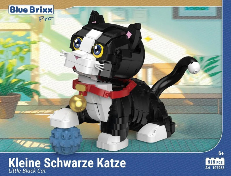 BlueBrixx 107953 Kleine schwarze Katze
