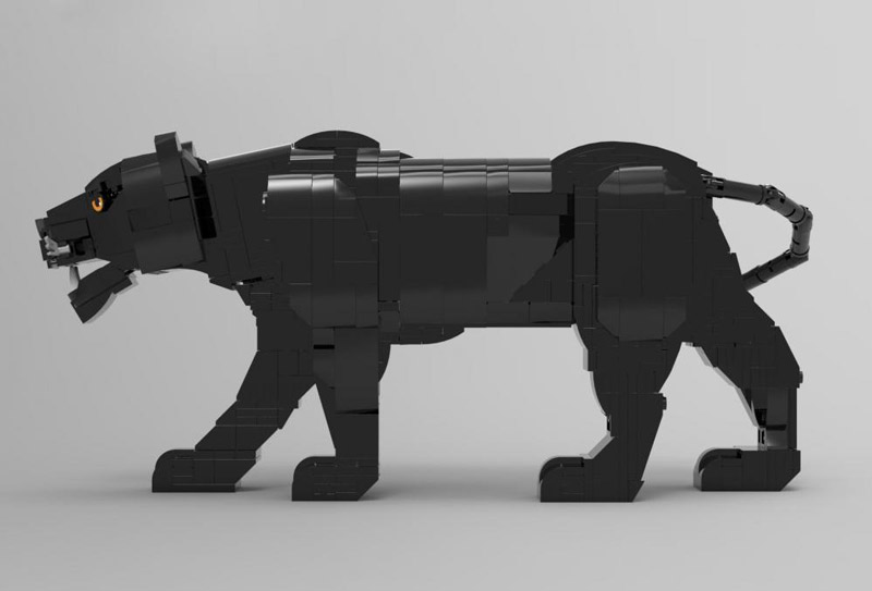 BlueBrixx 108711 Schwarzer Panther