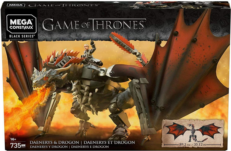 Mega Construx GKG97 Game of Thrones Daenerys und Drogon
