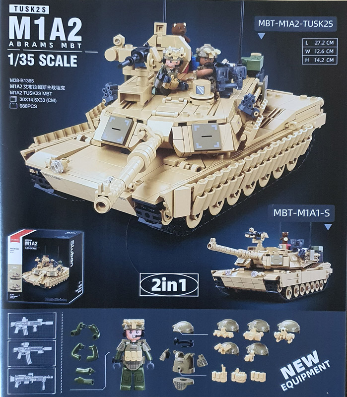 Sluban M38-B1365 M1A2 Abrams MBT