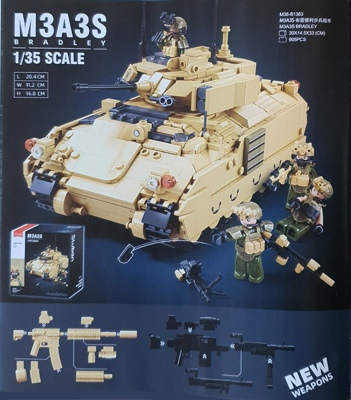 Sluban M38-B1363 M3A3S Bradley