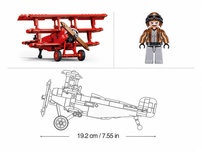 Sluban M38-B1292 Fokker DR-1S