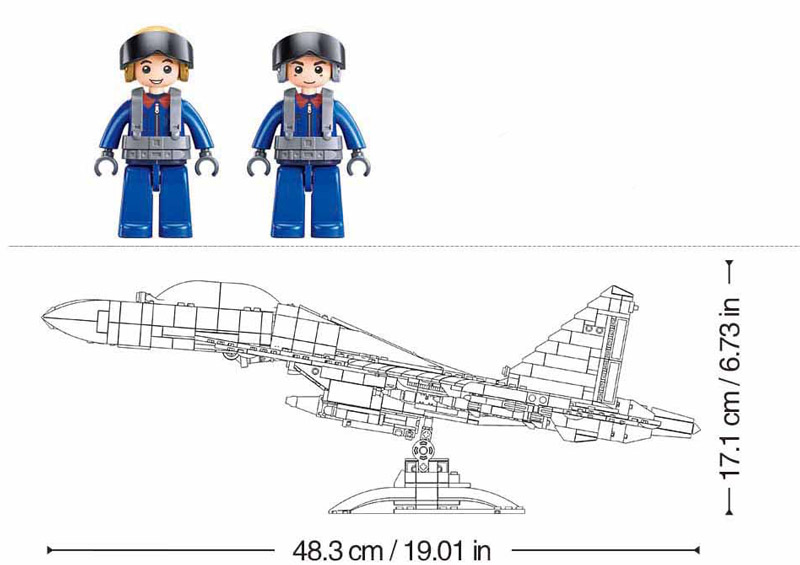 Sluban M38-B1273 J-16S Fighter