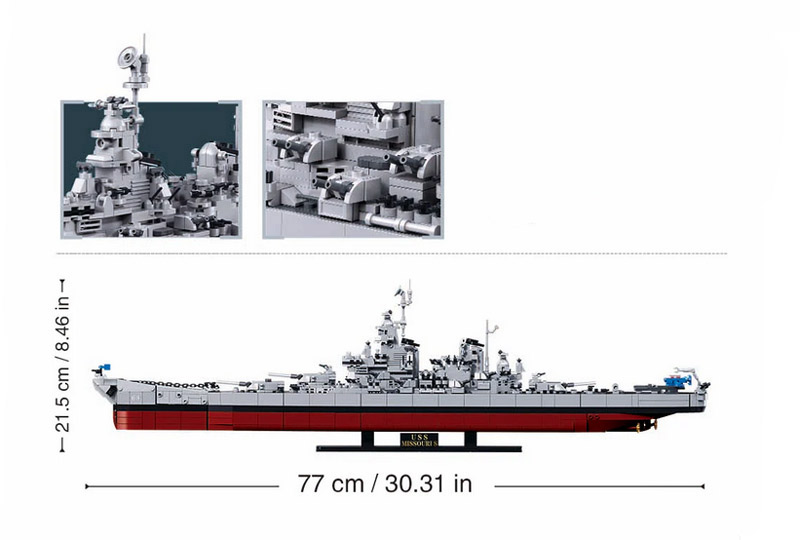 Sluban M38-B1291 USS Missouri
