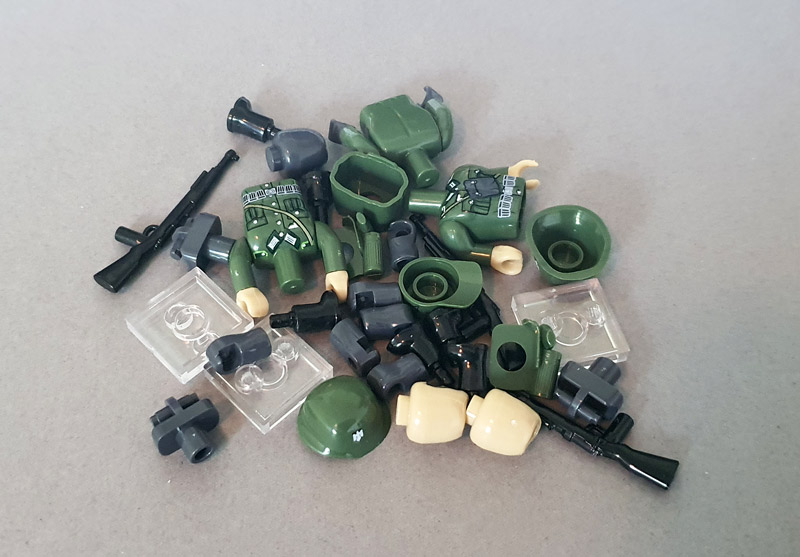 COBI Minifiguren Set German Infantry 2060 Aufbau
