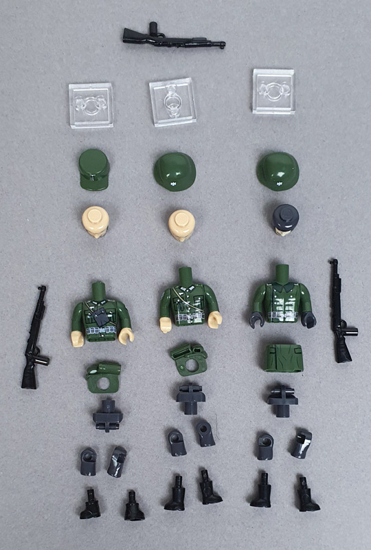 COBI Minifiguren Set German Infantry 2060 Aufbau