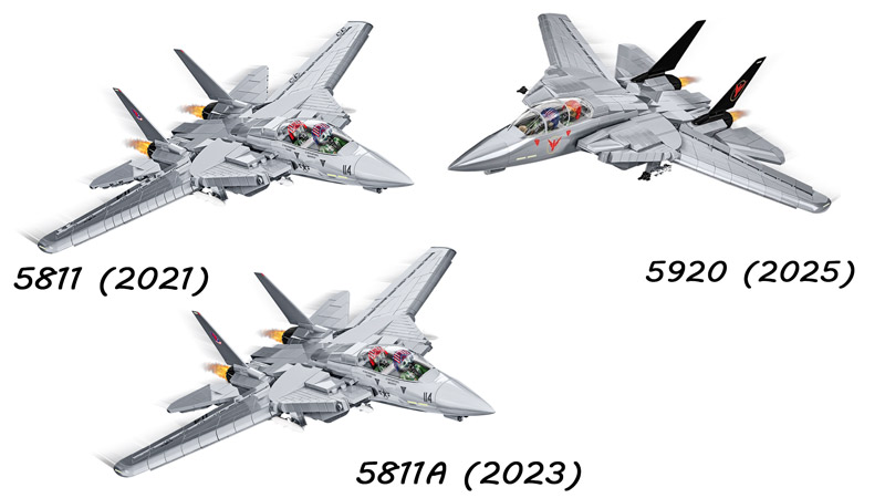 COBI Grumman F-14 Tomcat Collage 5920 5811 5811A