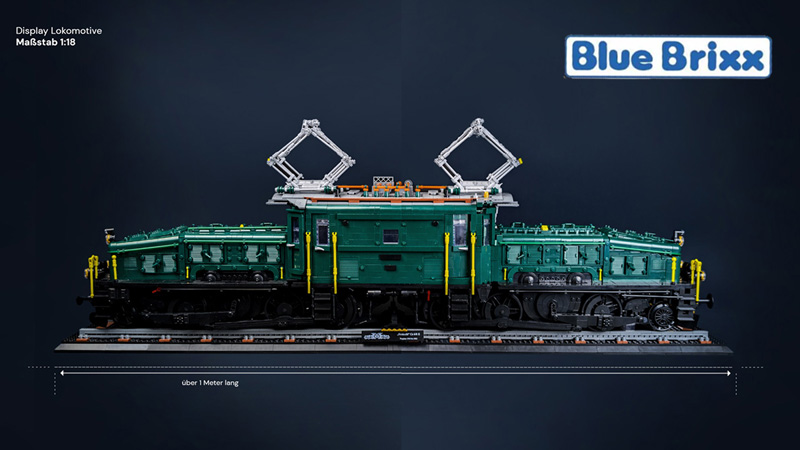 BlueBrixx Display Lok 107828 Schweizer Krokodil Titel