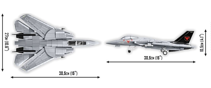 COBI 5920 Grumman F-14 Tomcat Maße