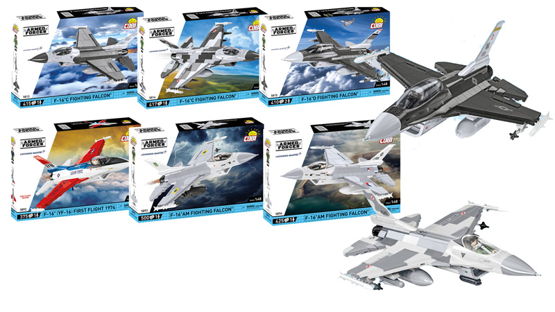 COBI F-16 Fighting Falcon Collage