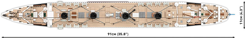 COBI 1686 Titanic Set Maße