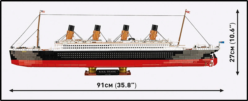 COBI 1686 Titanic Set Maße