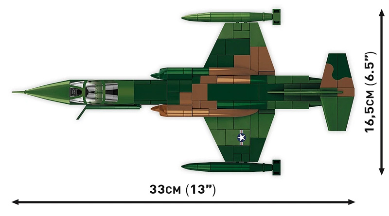 COBI 2426 Lockheed F-14 Starfighter Maße