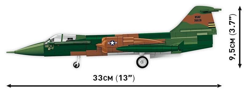 COBI 2426 Lockheed F-14 Starfighter Maße