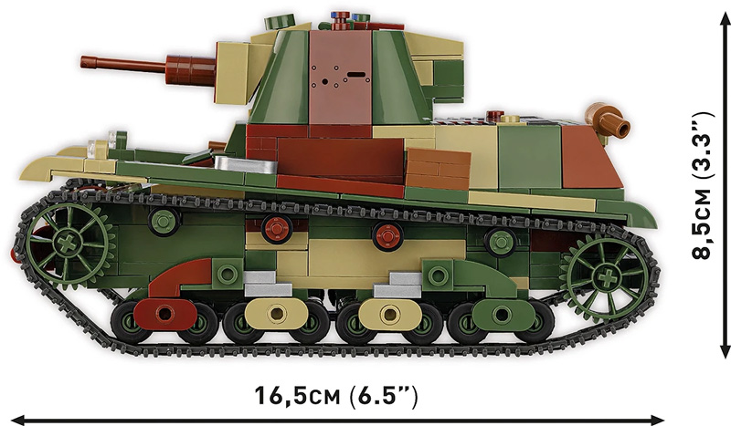 COBI 2661 Light Tank 7TP Set Maße