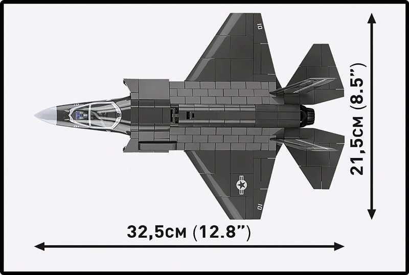 COBI 5912 F-35B Lightning II Set Maße