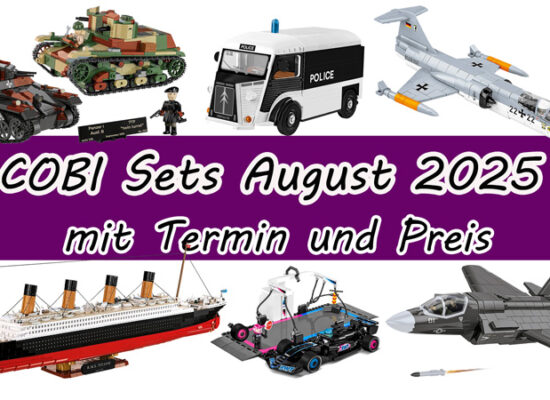 Neue Sets von COBI im August 2025 (Update)