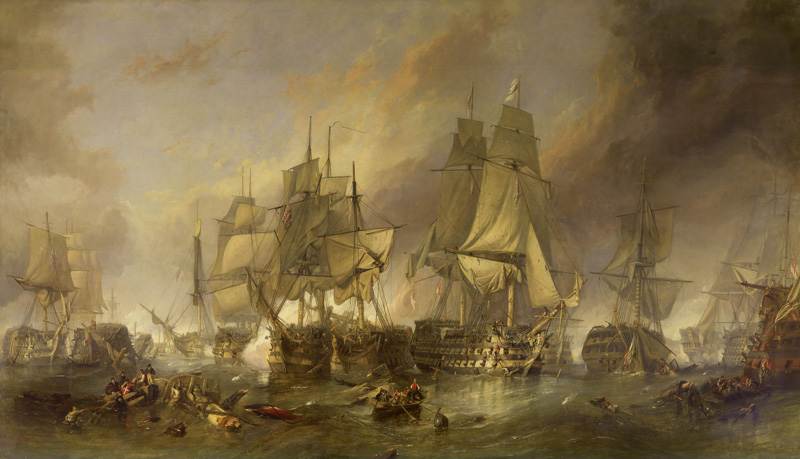 Schlacht von Trafalgar Gemälde William Clarkson Stanfield
