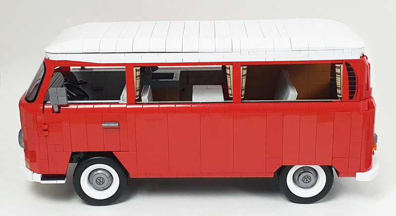 COBI Volkswagen T2a Camper Van 24361 Executive Edition gebautes Set Seitenansicht