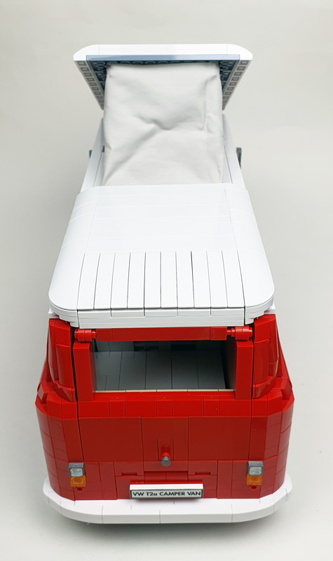COBI Volkswagen T2a Camper Van 24361 Executive Edition gebautes Set ausgeklapptes Aufsetzdach