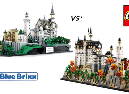 Schloss Neuschwanstein: LEGO und BlueBrixx im Vergleich
