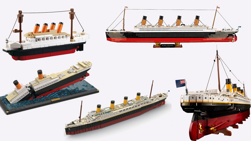 Titanic Klemmbausteine Übersicht Titel