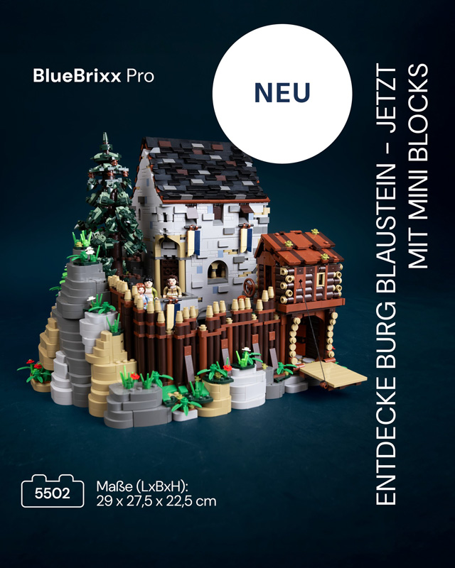 Bluebrixx Burg Blaustein Mini Blocks 108628 Set