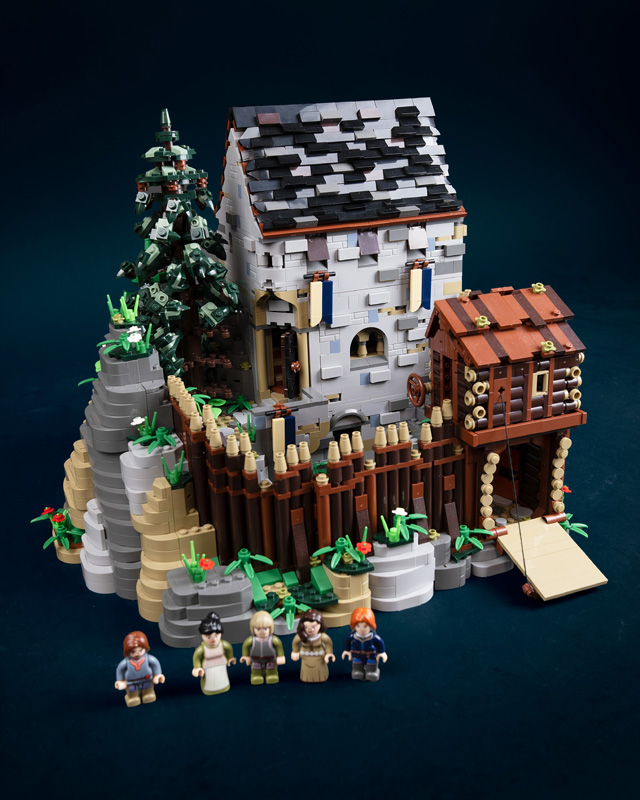 Bluebrixx Burg Blaustein Mini Blocks 108628 Set