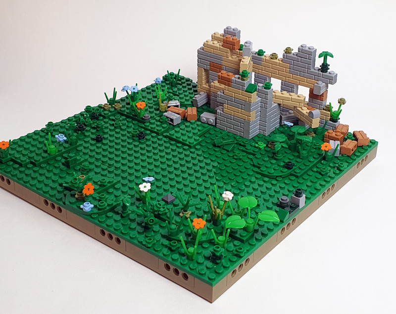 BlueBrixx Modulares Landschaftssystem: Wiese 108484 Diorama