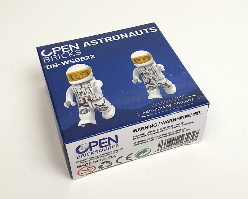 Open Bricks Astronauten Minifiguren Box