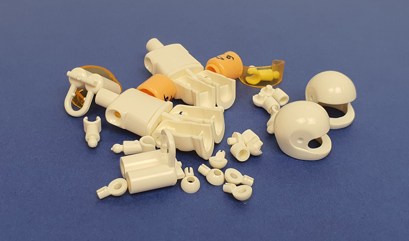 Open Bricks Astronauten Minifiguren Aufbau