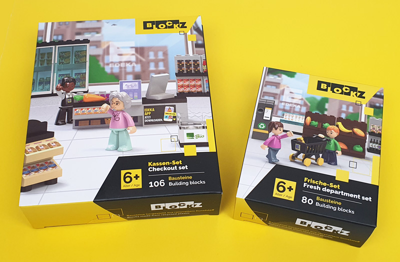 Edeka Blockz Minifiguren Supermarkt Sets
