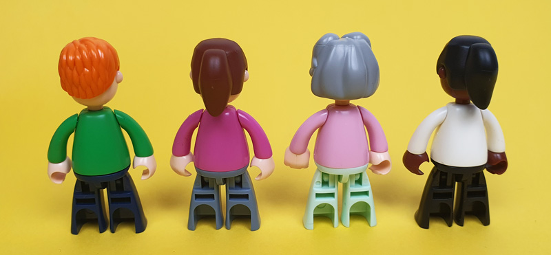 Edeka Blockz Minifiguren gebaut Rückseite