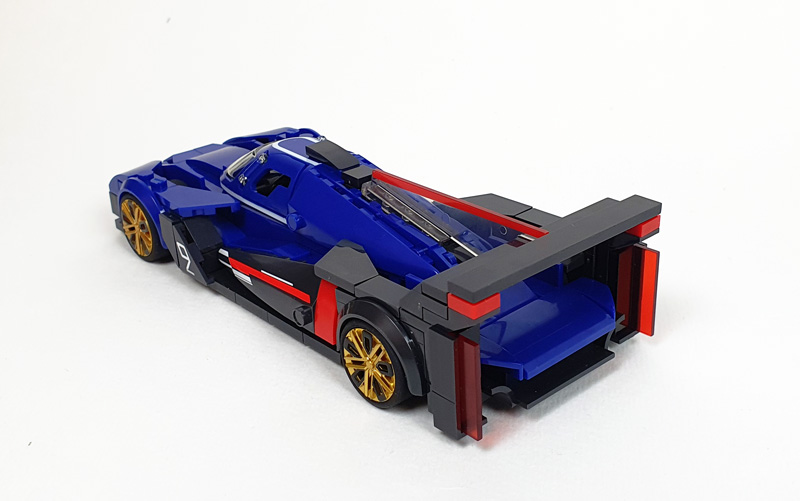 Mattel Brick Shop Cadillac Project GTP Hypercar JFR89 gebautes Auto